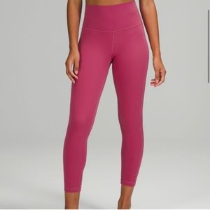 Lululemon Align HR 25” Leggings Double Lined Nulu Lychee Pink in Excellent Cond